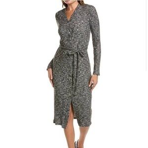 NWT- MICHEAL STARS Isa Cardigan LUXE JASPER BLACK MARL